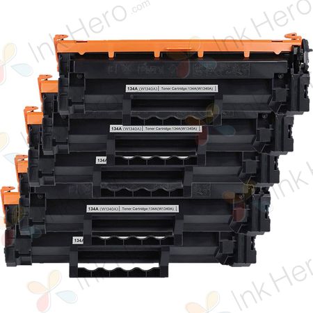 Pack de 5 HP 134A cartouche de toner noir compatible (W1340A)