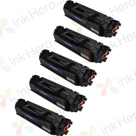 Pack de 5 HP 138X cartouche de toner haute capacité noir compatible (W1380X)