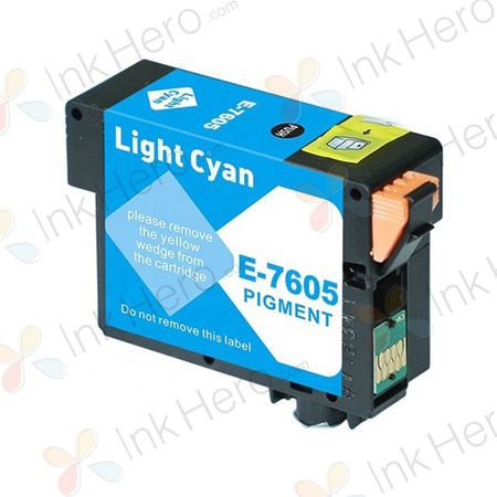 Epson 760 cartouche d'encre remanufacturée cyan light (T760520)