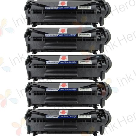 Pack de 5 Canon 104 cartouche de toner laser noir compatible (0263B001AA)
