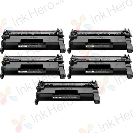 Pack de 5 HP 58X cartouche de toner noir compatible haute capacité (CF258X)