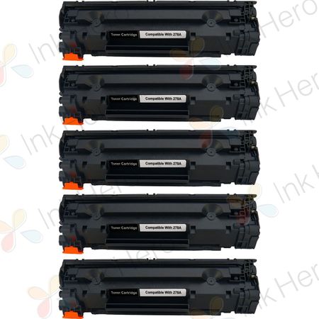 Pack de 5 HP 78A cartouche de toner noir compatible (CE278A)