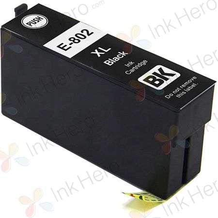 Epson 802XL cartouche d'encre remanufacturée noir haute capacité (T802XL120)