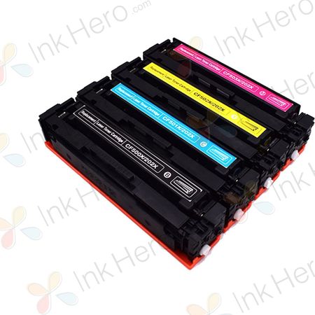 Pack de 4 HP 202X cartouches de toner haute capacité compatibles