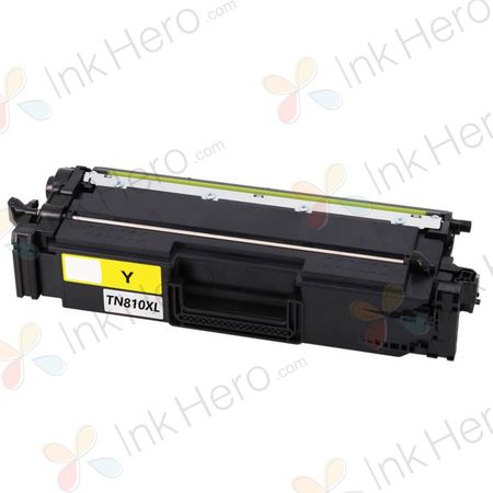 Brother TN810 XL cartouche de toner haute capacité jaune compatible