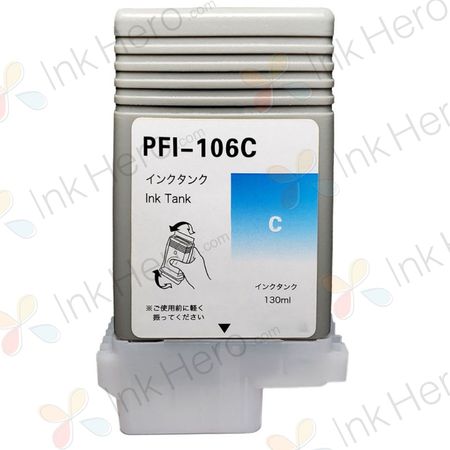 Canon PFI-106C Cartouche d'encre compatible Cyan (6622B001AA)