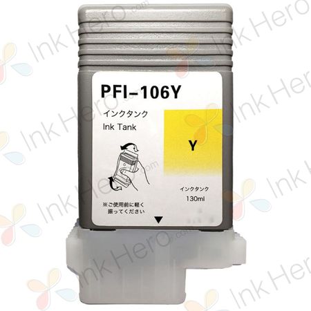 Canon PFI-106Y Cartouche d'encre compatible Jaune (6624B001AA)