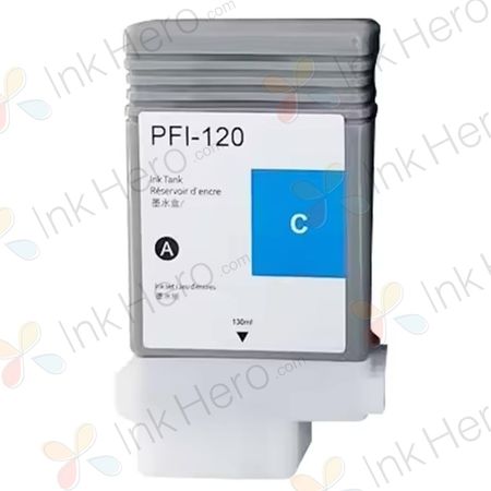 Canon PFI-120C Cartouche d'encre compatible Cyan (2886C001)