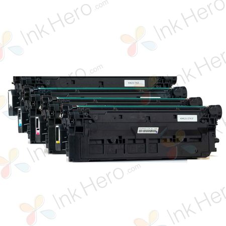 Pack de 4 HP 213X cartouches de toner haute capacité compatibles