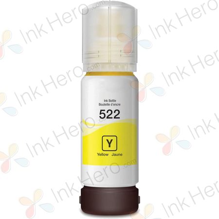 Epson T522 bouteille d'encre compatible jaune (T522420)