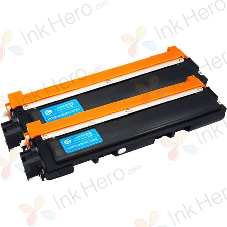 Pack de 2 Brother TN210C cartouches de toner cyan compatibles