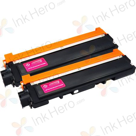 Pack de 2 Brother TN210M cartouches de toner magenta compatibles