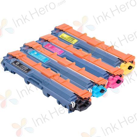 Pack de 4 Brother TN221 & TN225 cartouches de toner haute capacité compatibles