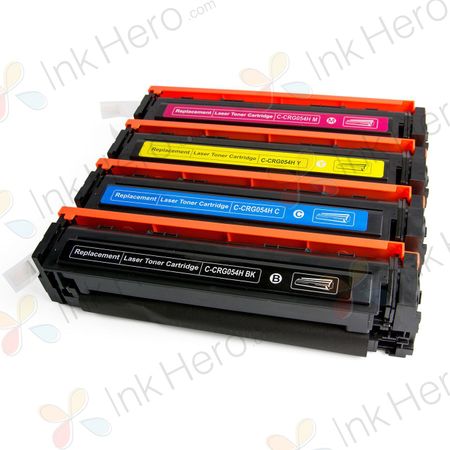 Pack de 4 Canon 054H cartouches de toner haute capacité compatibles